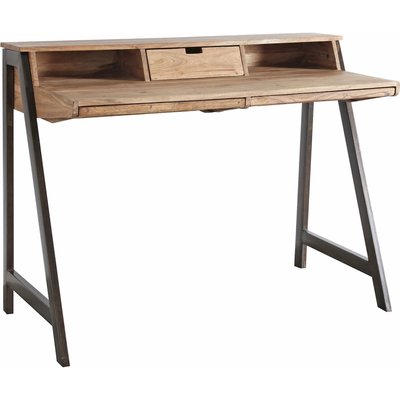 Bureau acacia naturel et métal style industriel élégant RECOLLECTION