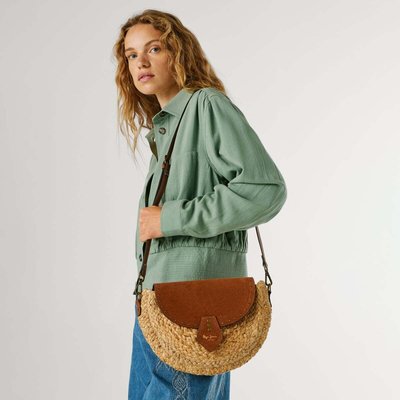 Sac Bandoulière En Jute Avec Rabat PEPE JEANS