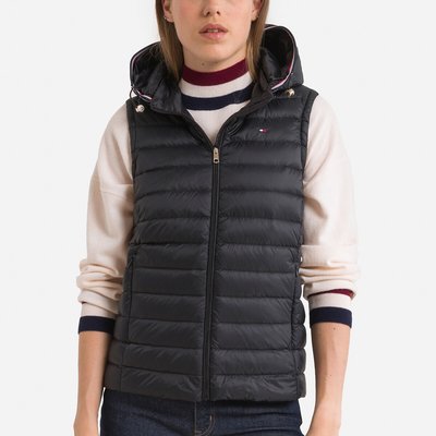 Short Padded Quilted Gilet with Hood TOMMY HILFIGER