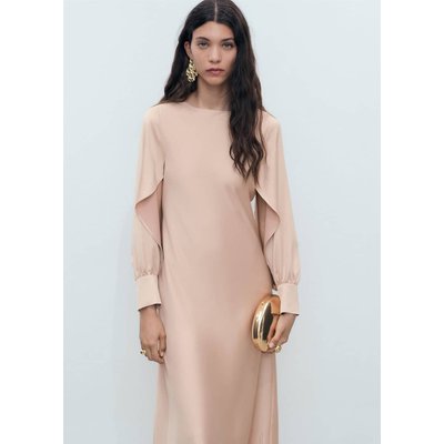 Robe satinée ouverture aux manches MANGO