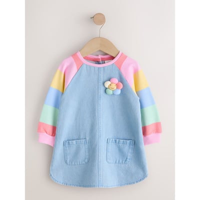 Robe en jean à manches raglan NEXT