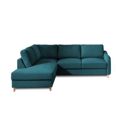 Canapé d'Angle Convertible en Tissu toucher cachemire 5 places - WILL LISA DESIGN