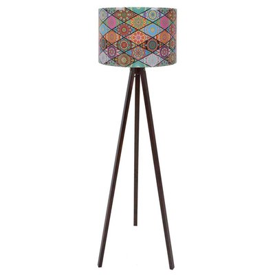 Lampadaire avec abat-jour multicolore Cap HANAH HOME
