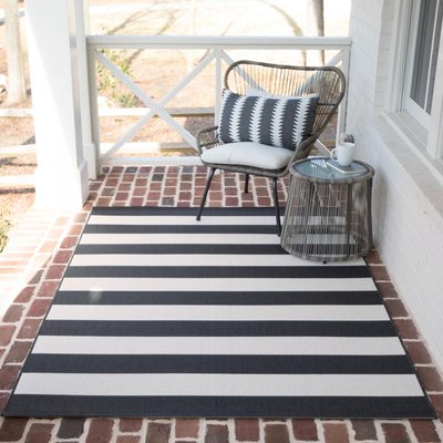 Tapis extérieur tissé kilim rectangle STALOW 6 UN AMOUR DE TAPIS