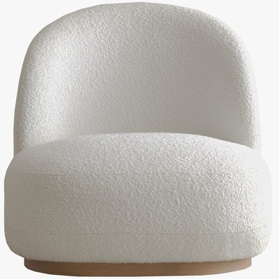 Fauteuil en tissu bouclette - COLETTE HOMIFAB