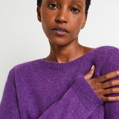 Pull violet femme La Redoute