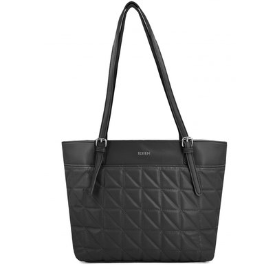 Sac à main cabas anses longues BLEU CERISE