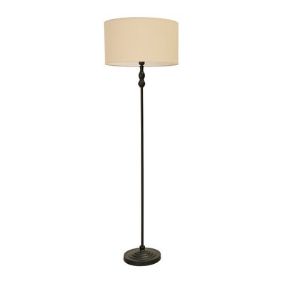 Maude Metal Candlestick Floor Lamp with Fabric Shade SO'HOME
