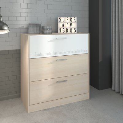 Commode avec 3 tiroirs TERRE DE NUIT