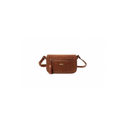 Sac bandoulière arca femme en suédine à détails cloutés ARCA DEELUXE