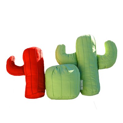 Lot de 3 coussins extérieur cactus MX HOME