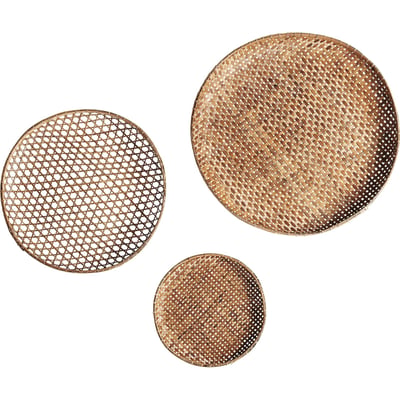 Panneaux décoratifs bambou vieilli lot de 3 RECOLLECTION