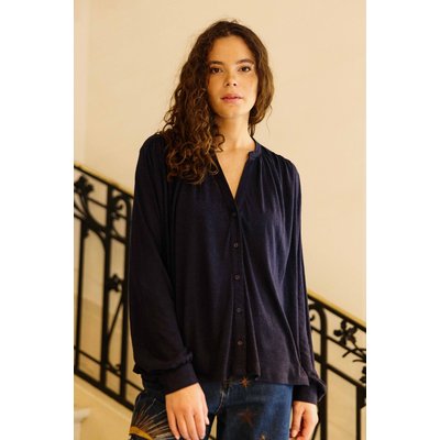 Blouse manches longues col v uni BRADLEY LA PETITE ETOILE