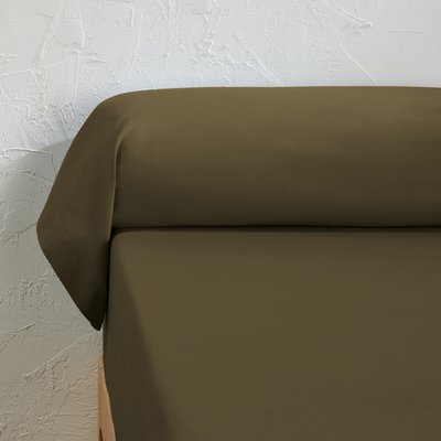 Scenario Plain 100% Organic Cotton Percale 200 Thread Count Bolster Pillowcase LA REDOUTE INTERIEURS