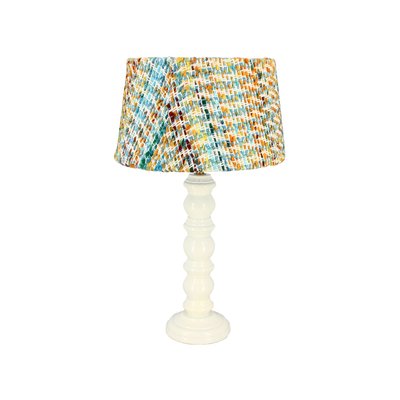Lampe à poser en bois et abat jour en tissu, ROMY NOW'S HOME