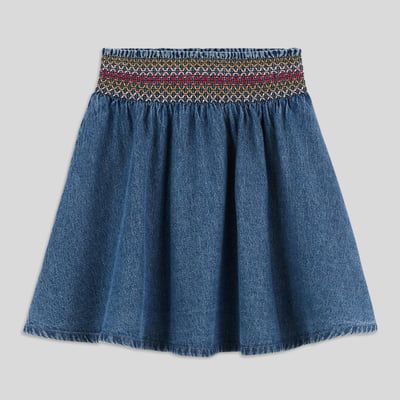 Jupe en coton chambray MONOPRIX KIDS