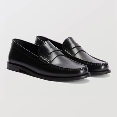 Mocassins en cuir MONOPRIX