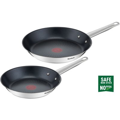 Batterie de cuisine Cook Eat 2 poeles 24/28 cm TEFAL