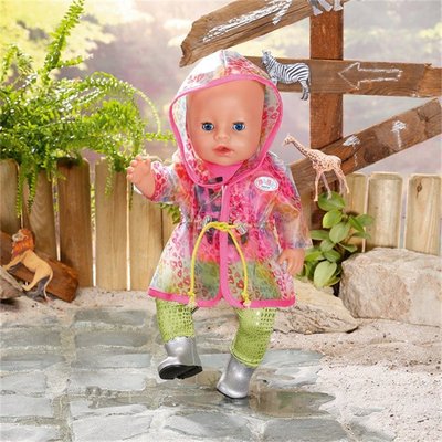 BABY Born Ensemble de pluie Arc-en-ciel luxueux et branché pour poupée de 43 cm ZAPF CREATION