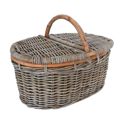 Panier pique-nique en poelet gris AUBRY GASPARD