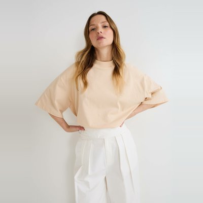 T-shirt manches courtes uni en coton BIO GOTS MONOPRIX