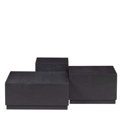 Lot de 3 tables basses en bois - PIM WOOOD
