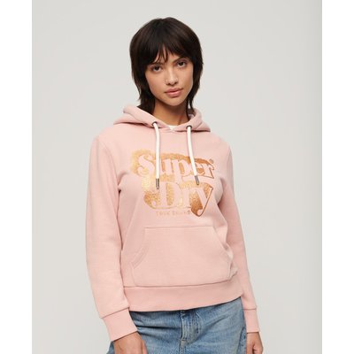 Sweat à capuche à logo scintillant Retro SUPERDRY