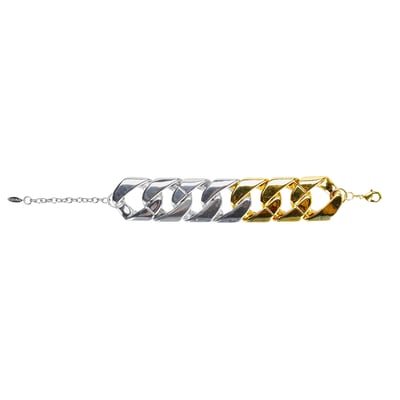 Bracelet réglable chaîne bicolore SILVIO HIPANEMA
