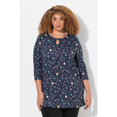 T-shirt long à fleurs ULLA POPKEN