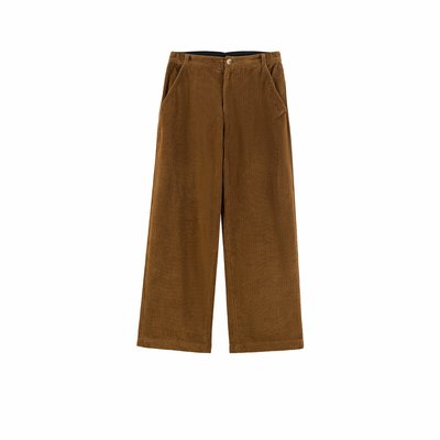 Pamira Wide Leg Trousers in Velour LEON & HARPER