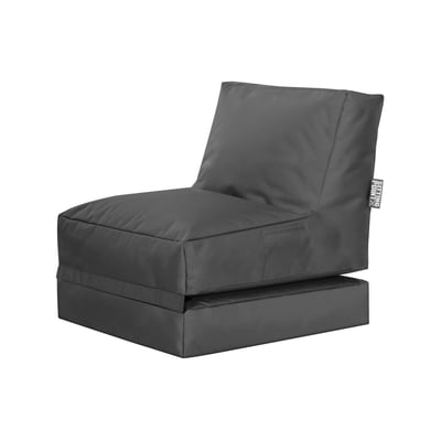 Pouf intérieur et extérieur uni avec dossier dépliable TWIST SCUBA MAGMA HEIMTEX