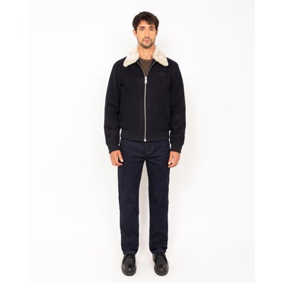 Blouson pilote en laine mélangée SCHOTT