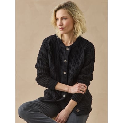 Cardigan maille torsadée DAXON