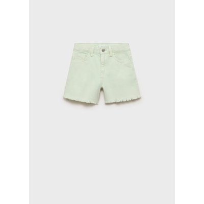 Short en jean revers effilochés MANGO KIDS
