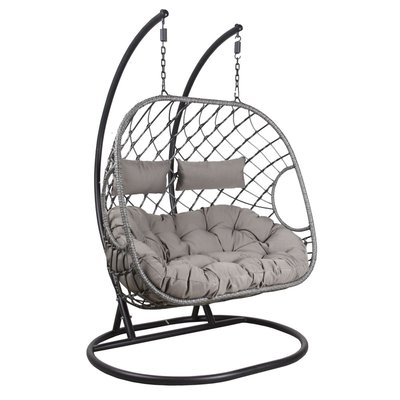 Fauteuil double suspendu en polyrésine AUBRY GASPARD
