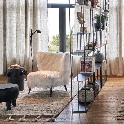 Boekenrek in staal H240 cm, Parallel XL slim AM.PM