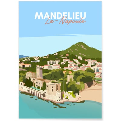 Affiche ville Mandelieu-la-Napoule L'AFFICHERIE