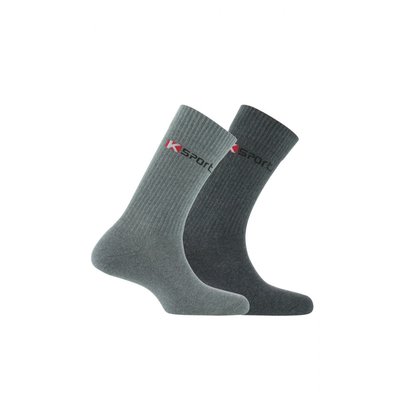 Pack de 2 paires de chaussettes  K-sport en coton KINDY