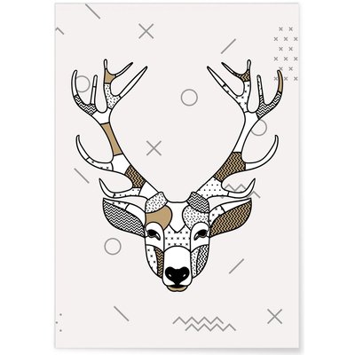 Affiche Cerf scandinave L'AFFICHERIE