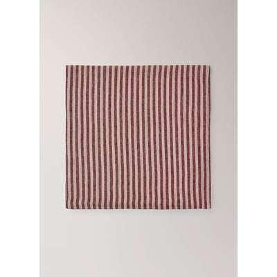 Serviette en lin rayé MANGO HOME