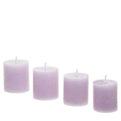 Set de 4 bougies en paraffine H5 SIA DECO