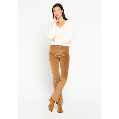 Pantalon évasé en velours milleraies LOLALIZA