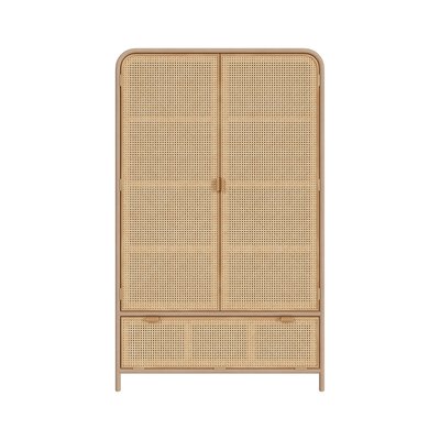 Armoire en bois massif de pin et de teck - ALATA RENDEZ-VOUS DÉCO