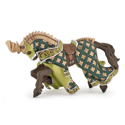 Figurine Cheval du maître des armes cimier dragon PAPO