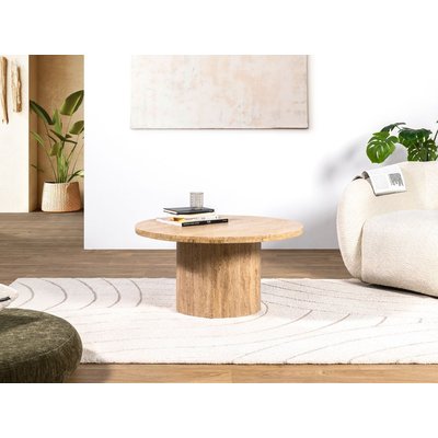 Table basse rond en travertin, BOECIA BOBOCHIC
