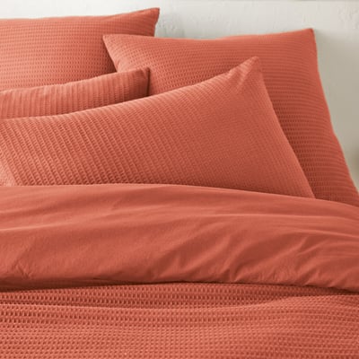Housse de couette coton lavé nid d'abeille, Tifly LA REDOUTE INTERIEURS