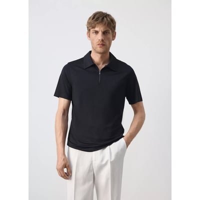 Polo regular fit à fermeture zippée MANGO MAN