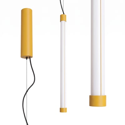 Suspension Acier Jaune LED 1 Trang EDEN