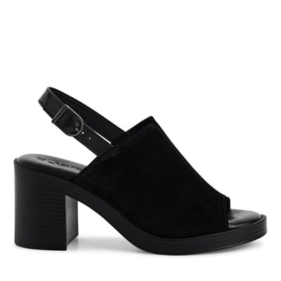 Sandales en cuir talon large TAMARIS