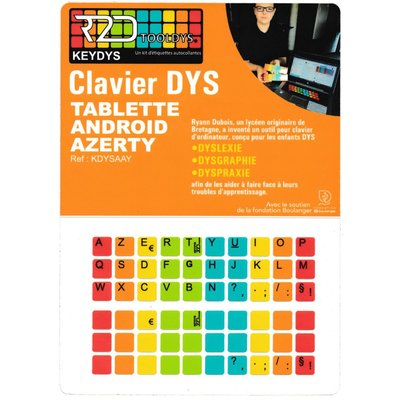 Sticker clavier Dyslexique Android R2DTOOLDYS